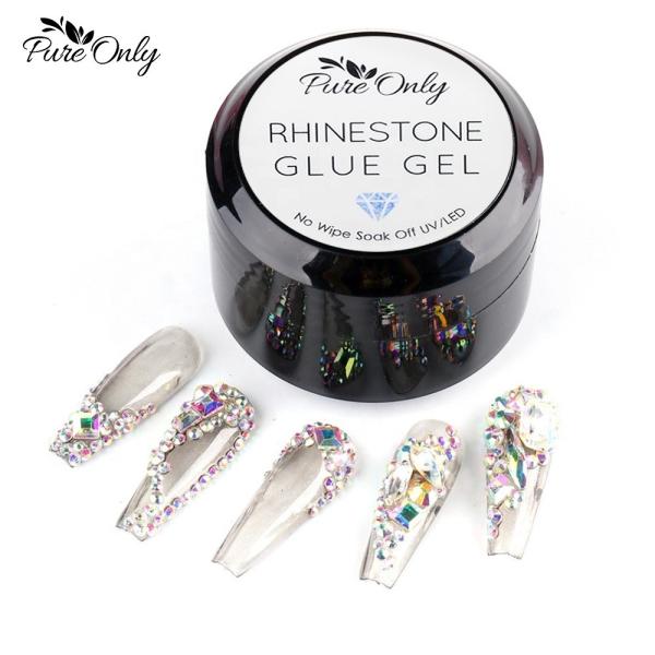 MSDS Pure Only Free Sample 50g Nail Glue Gel Private Label Glue on Nails Artificial Nails With Glue Customers' Logo