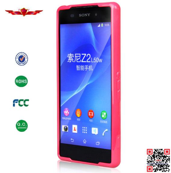 Hot Selling High Quality Colorful TPU Cover Case For Sony Xperia Z2 Soft Durable