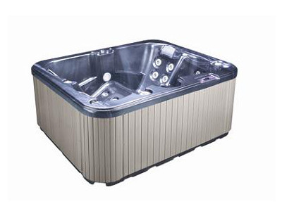 Square Single Reversible Lounger Outdoor Spa Massage Bathtub, 2000 * 1640 * 800mm