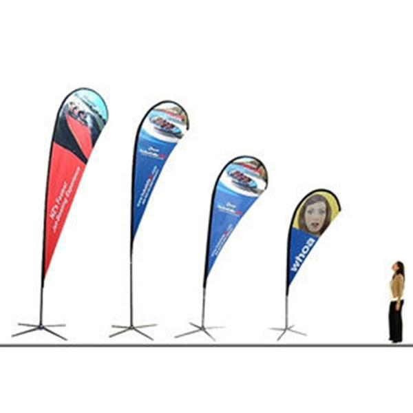 Polyester Promotional Feather Flags Advertising exhibition event outdoor Flying Beach