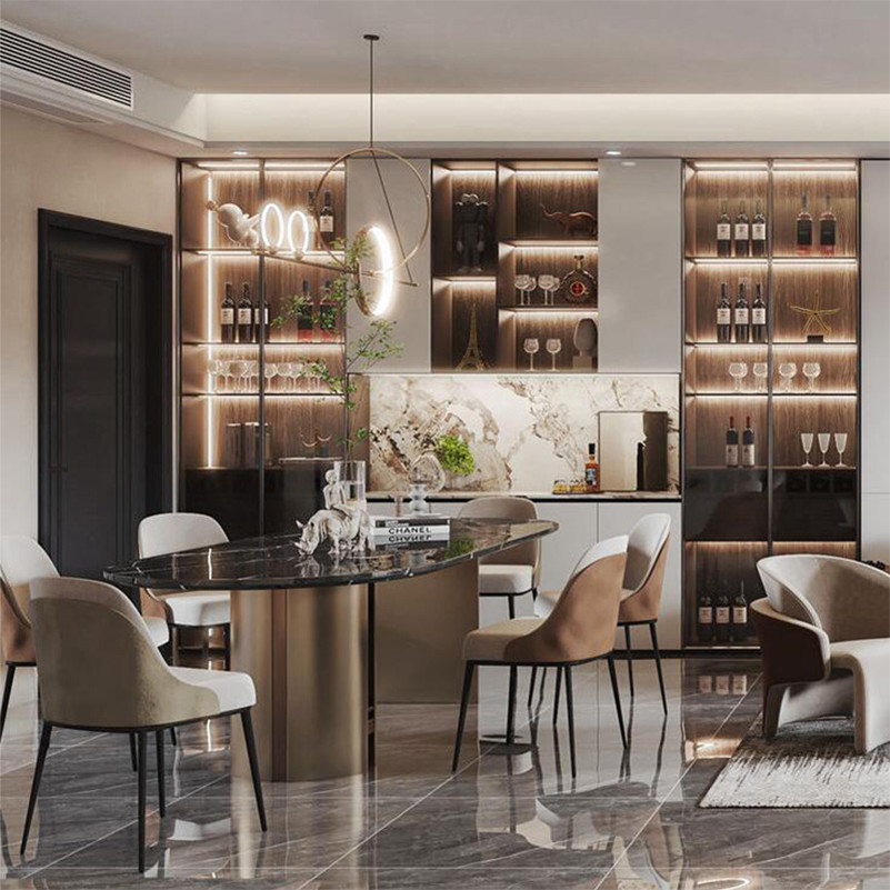 Blum Hardware European Customized Waterproof Lacquer Kitchen Cabinet for Modern Luxury