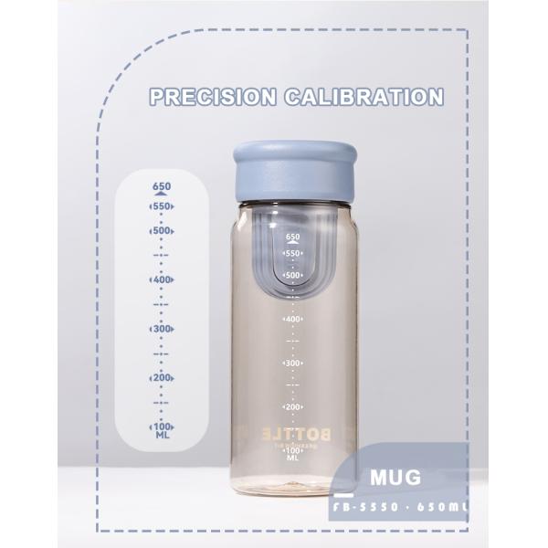 High Temperature Resistance Tea Filter Water Bottle for Student's Outdoor Activities