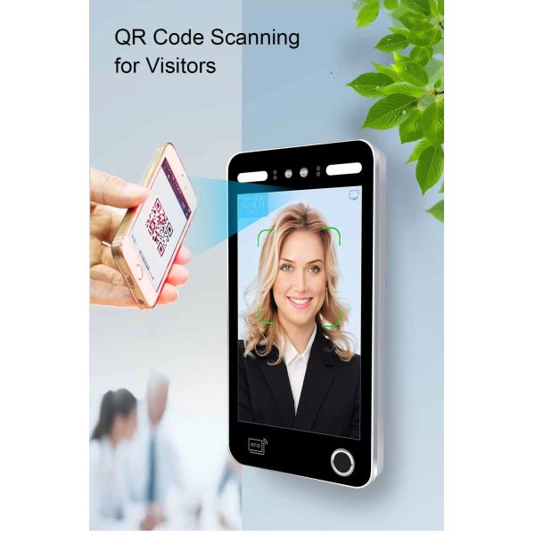 8 Inch Facial Recognition Turnstile Gate with API Electronic Attendance System for Administrative Building and Stadium Security