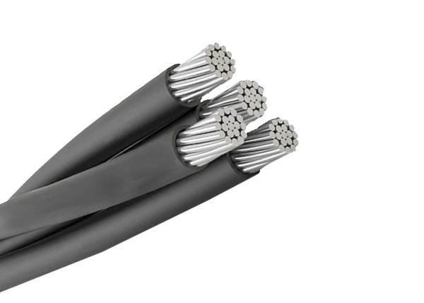 Overhead XLPE Insulated ABC Aerial Bundle Cable , Service Drop Wire 0.6/1KV