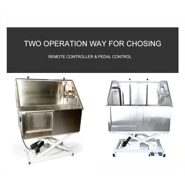 Полностью сваренный промывной бак собаки нержавеющей стали с подъемом управлением Ремоте/педали электрическим