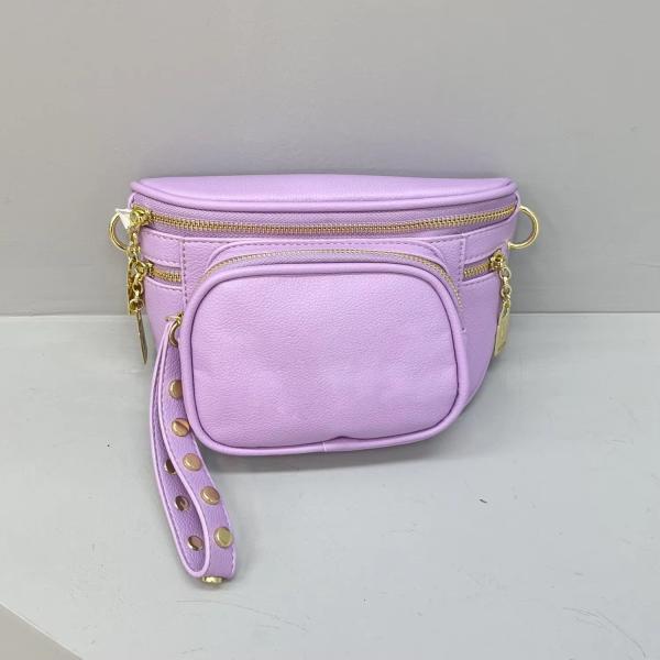 Single Handle Vintage Leather Crossbody Waist Bag for Women's Camera Shoulder Handbags