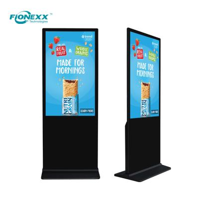 Display LCD Totem Digital de 49 polegadas em piso interno