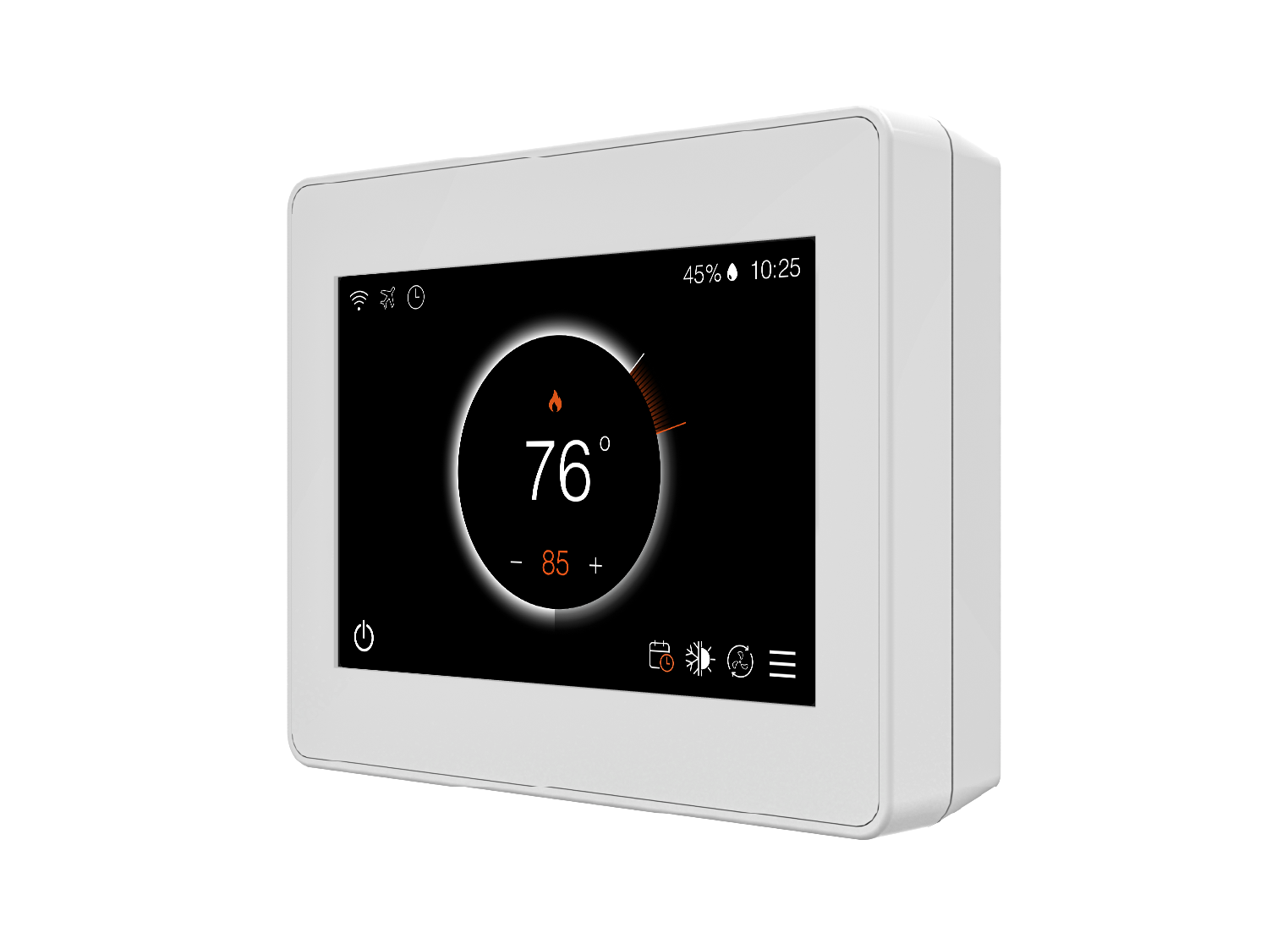 Remote Control Tuya HVAC Thermostat for Hotel 4-Inch Touch Screen Tuya Thermostat for Underfloor Heating