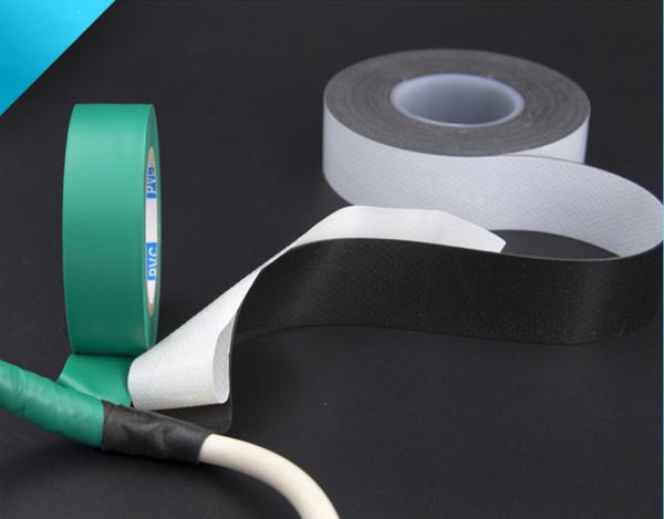30cm High Voltage Self Fusing Rubber Tape , Black Rubber Insulation Tape