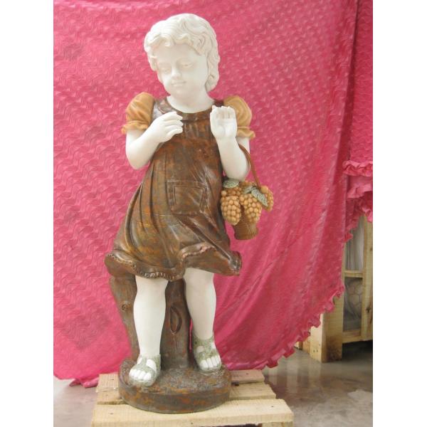 Multi-colour baby marble sculpture