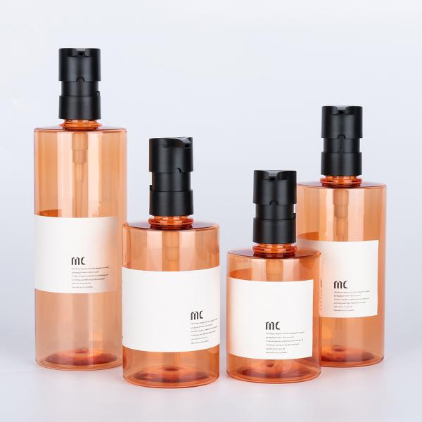 200ml 250ml 300ml 400ml Shampoo Bottles in PCR/PET Material with Customized Printing
