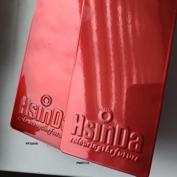 Double Coat Chrome Illusion Red Polyester Powder Coating Paint for Metal Coating