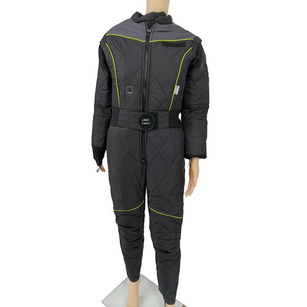 220g/440g Cotton Undersuit Cold Water Scuba Diving Dry Suit Black Color