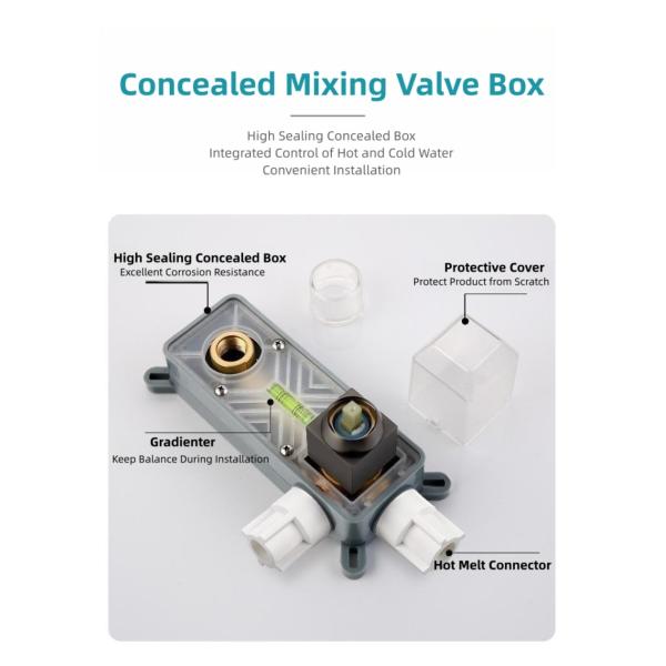 304 Stainless Steel Concealed Basin Faucet