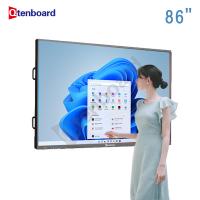 Qtenboard 2026 Vente à chaud 86 pouces Smart Portable électronique 75 pouces Interactive Touch Panel Pour salle de réunion de classe