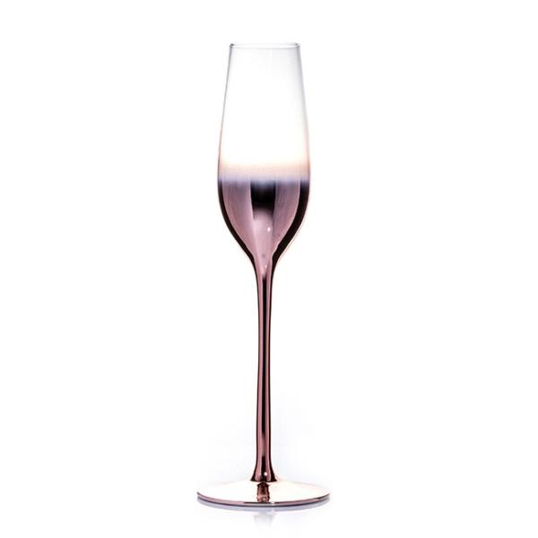 New Lead - Free Crystal Glass Decorated Champagne 120ml Wine Glass Set