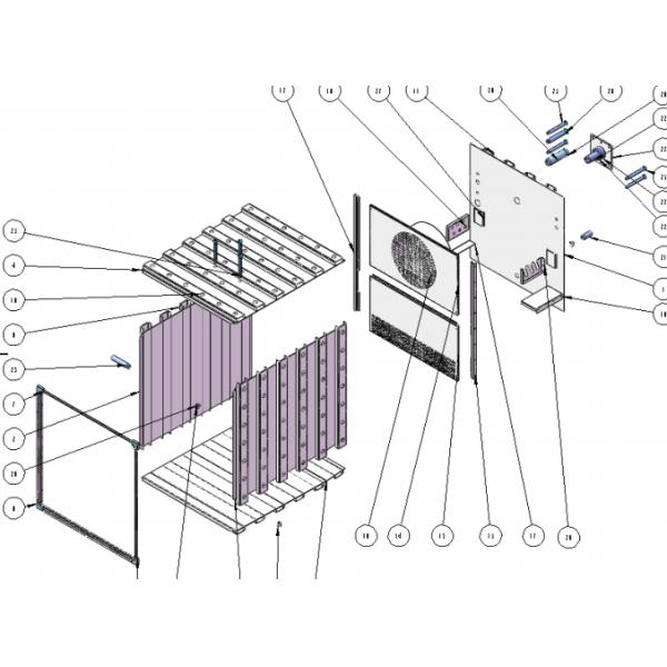 Пробная камера высоты на скамейке 12 кВт с воздушным охлаждением SDH-150