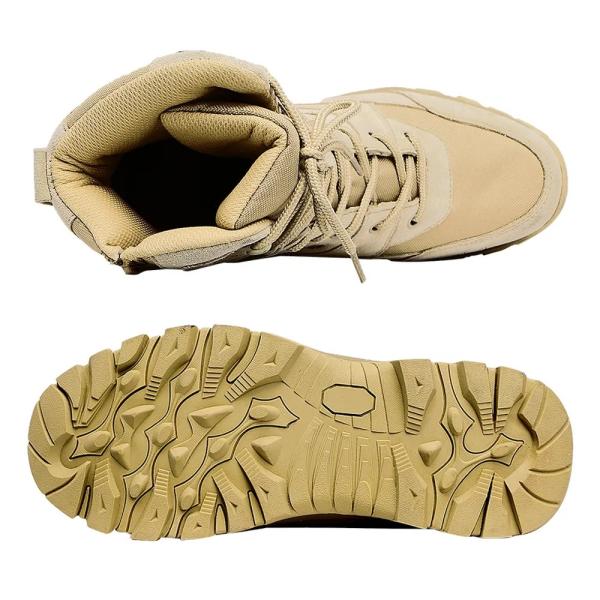 Homens Tan Cor Aço Dedo de Segurança Couro Confortável Impermeável Antiderrapante Botas de Caça