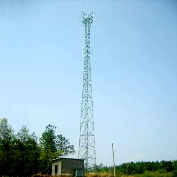 Sturdy Structure Steel Transmission Tower Custom Height 20-100m Telecom Tower