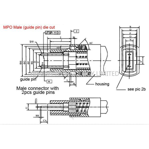 Вокруг 8 волокна разветвитель MPO/ST перевозит кабель на грузовиках Om2, шлямбур 900um разъём-вилка MTP