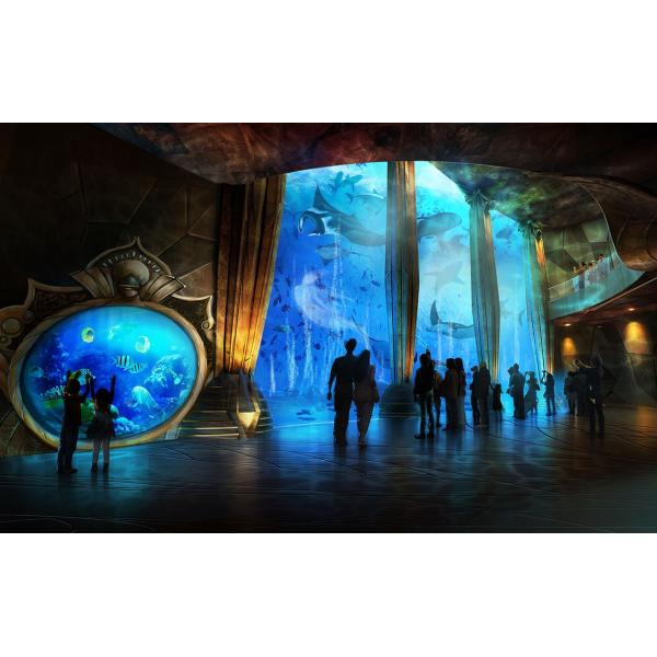 Diversas formas Fibra de vidrio sobre el suelo Piscina acrílica con procesamiento de moldeo