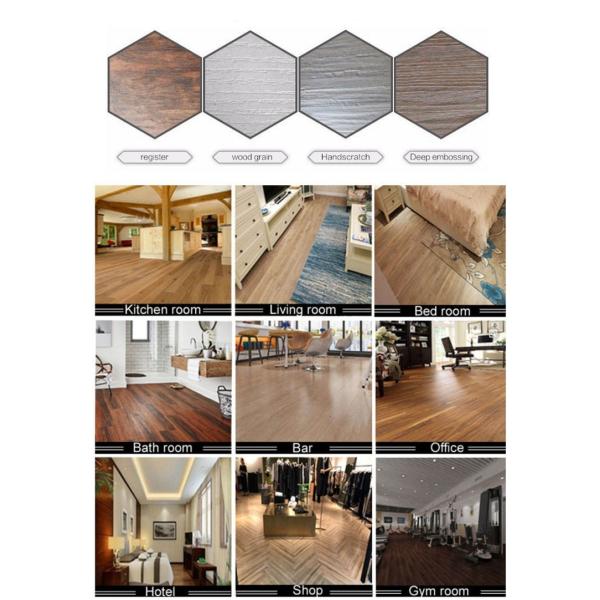 Деревянная текстура Luxury Spc Виниловые полы Коммерческие без формальдегида