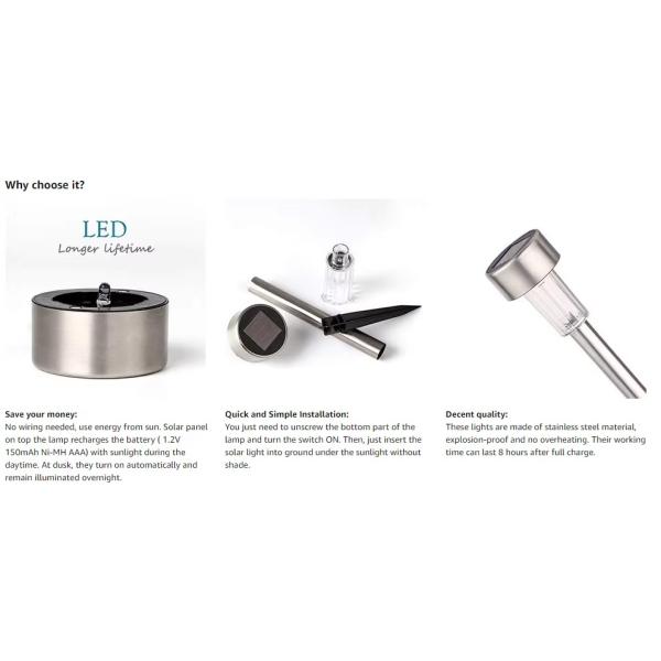 2700-6500K Color Temperature LED Solar Garden Light for Customized Lighting Solutions