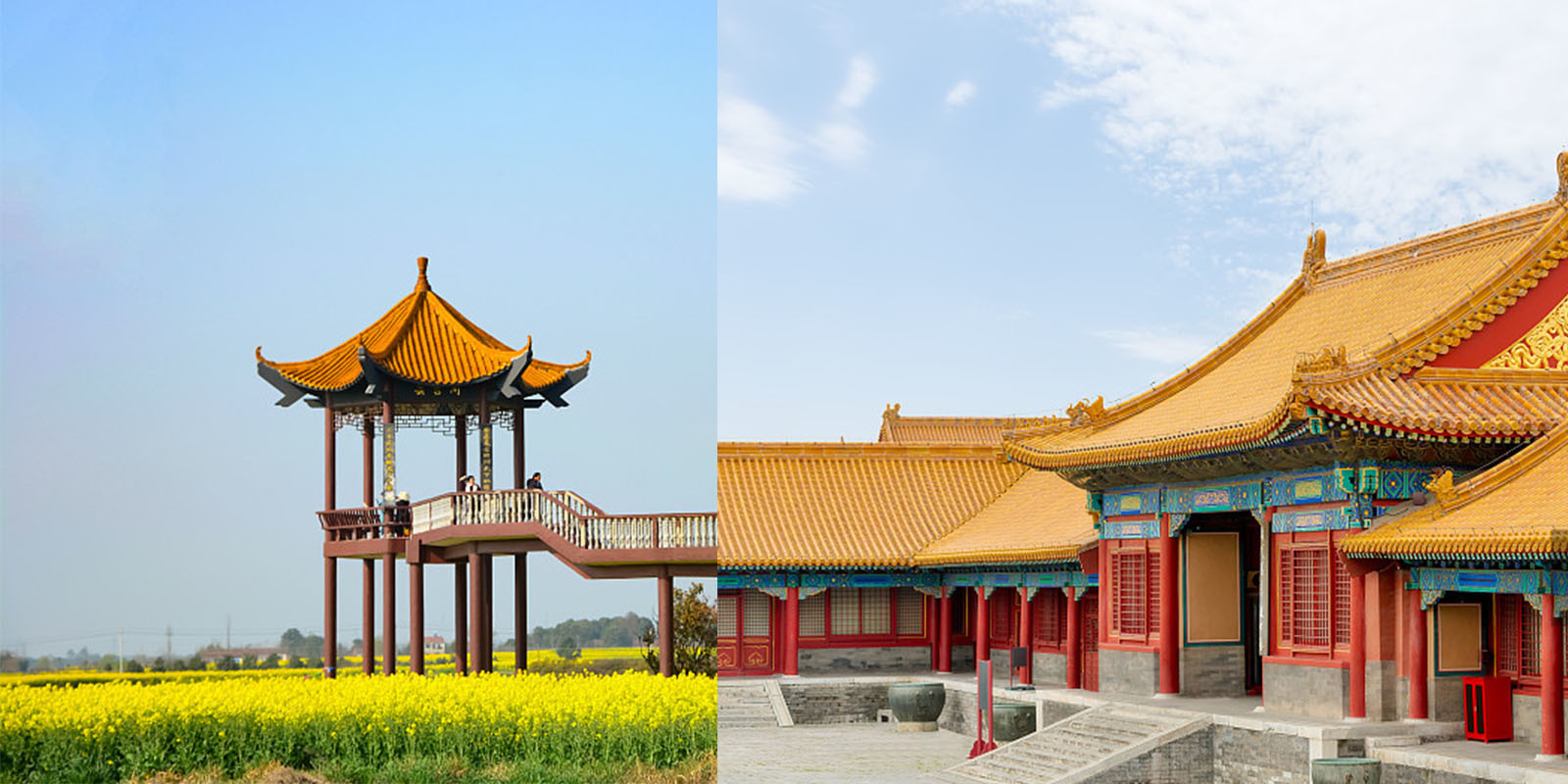 Glazed Chinese Ceramic Roof Tile System High-Fired Weatherproof Yellow Clay Tiles for Gazebos Temples & Pavilions