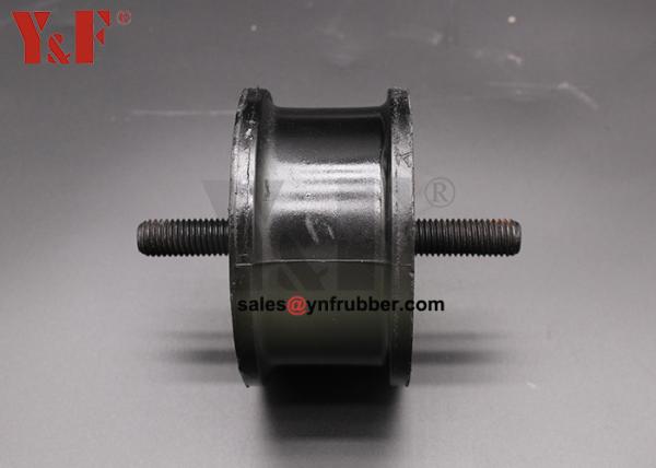 Small Vibration Shock Absorption Mounts Black Round Rubber Mounts