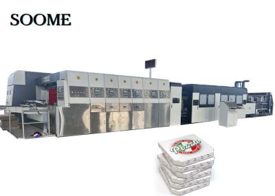 Box Making Machine Flexo Printer Slotter Die Cutter - 4-color Printing Packing Line