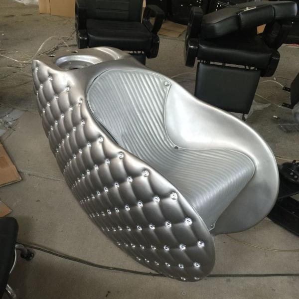 2018 Fiber Glass Shampoo Chair Hot Sale Used Silver Hair Washing Chair
