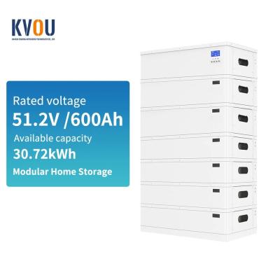 16S6P 30kWh Lithium Battery Pack 600Ah 51.2V Home Energy Storage Battery