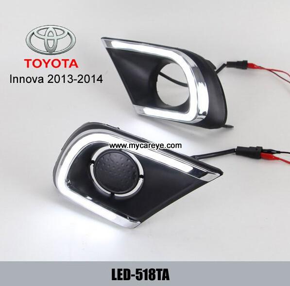 TOYOTA Innova DRL LED Daytime driving Lights guide Car daylight upgrade