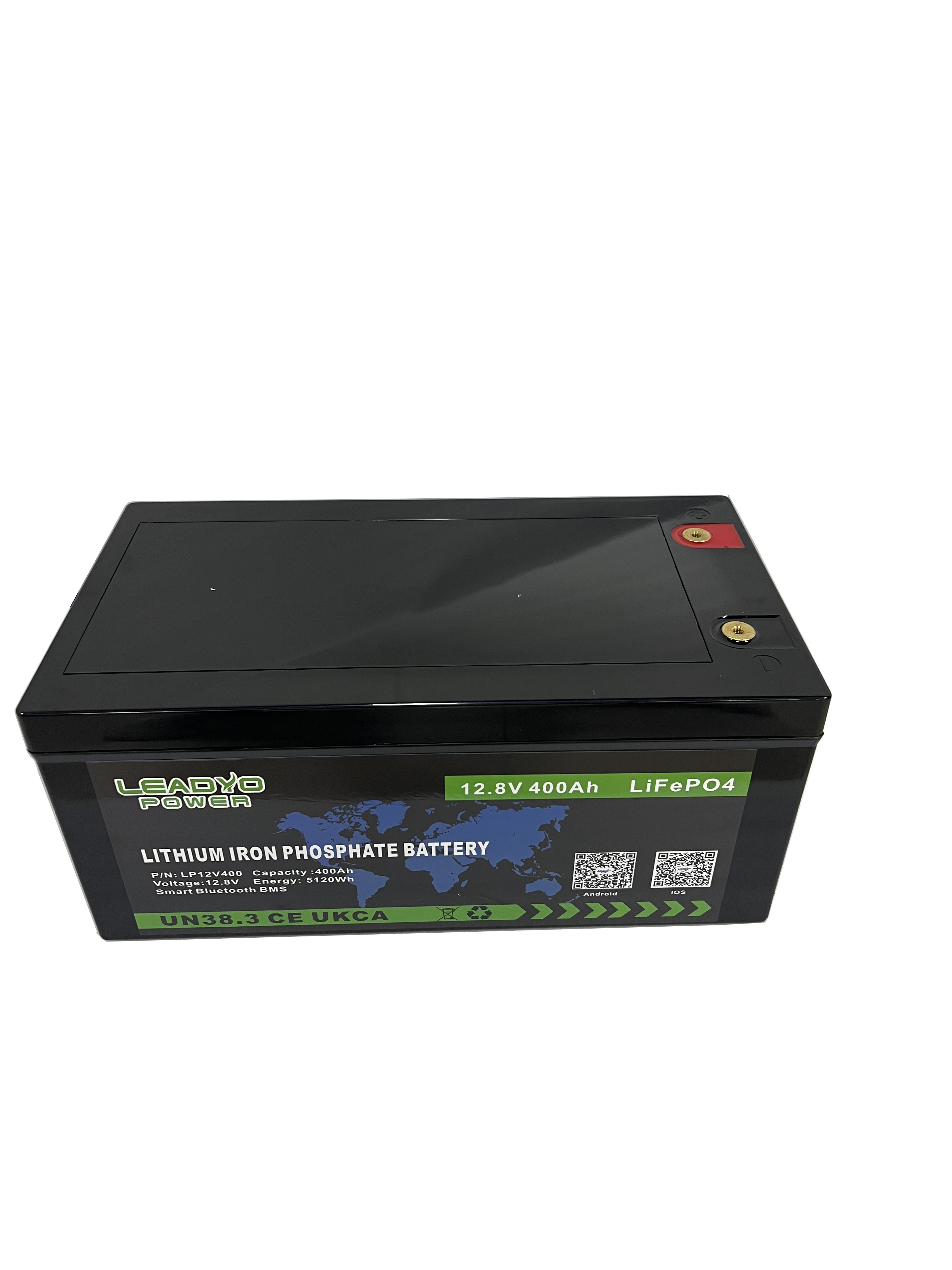 Умный Bluetooth 12.8V LiFePO4 батарея 12V 400Ah перезаряжаемые батареи для кемпинга