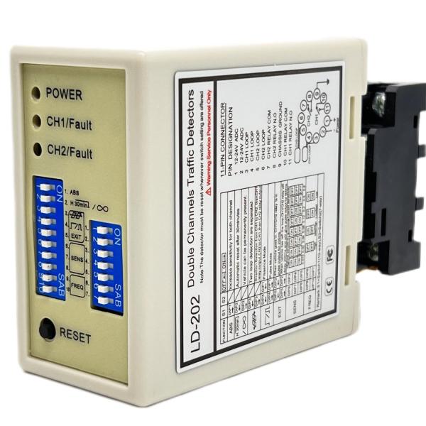 Dual Loop Detector 3- CE/FCC Certified Plug-and-Play Installation Sensitivity 16 Way Selectable Humidity 95% Non-condensing