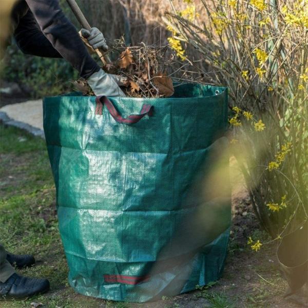 Sacos de lixo de jardim dobráveis Sacos de lixo pesados de gramado piscina pátio Saco de folhas Temporada Inverno