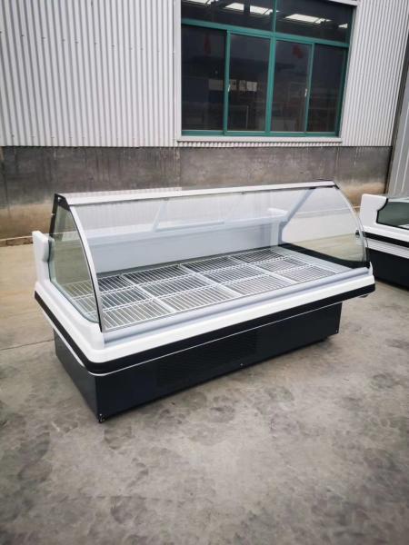Cooked food display cabinet refrigerated preservation arc glass cover commercial large capacity