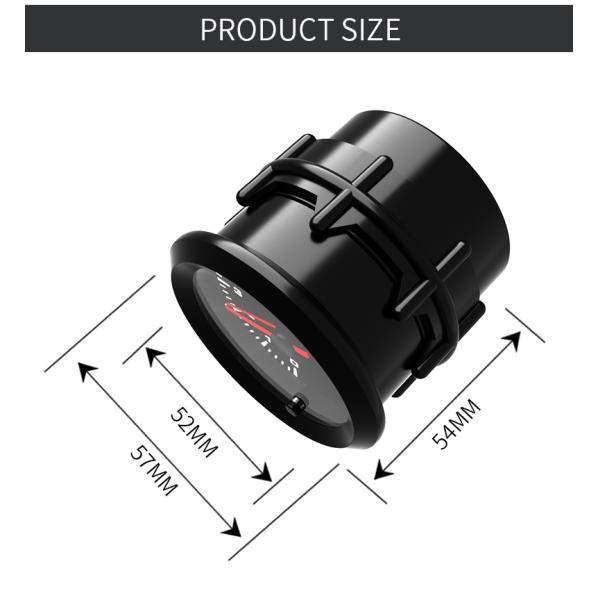 Los temporeros de agua del coche de Digitaces de 637 series calibran 52m m para el vehículo 12V