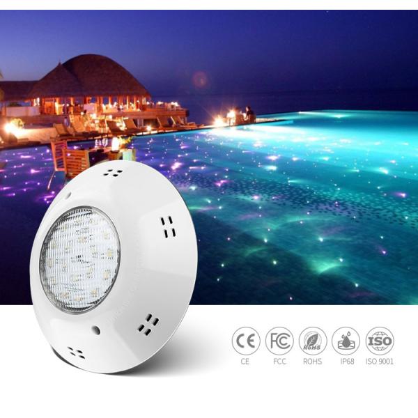 IP68 Waterproof Wall Mounted 18W Swimming Pool Led Lights Underwater Dimmable