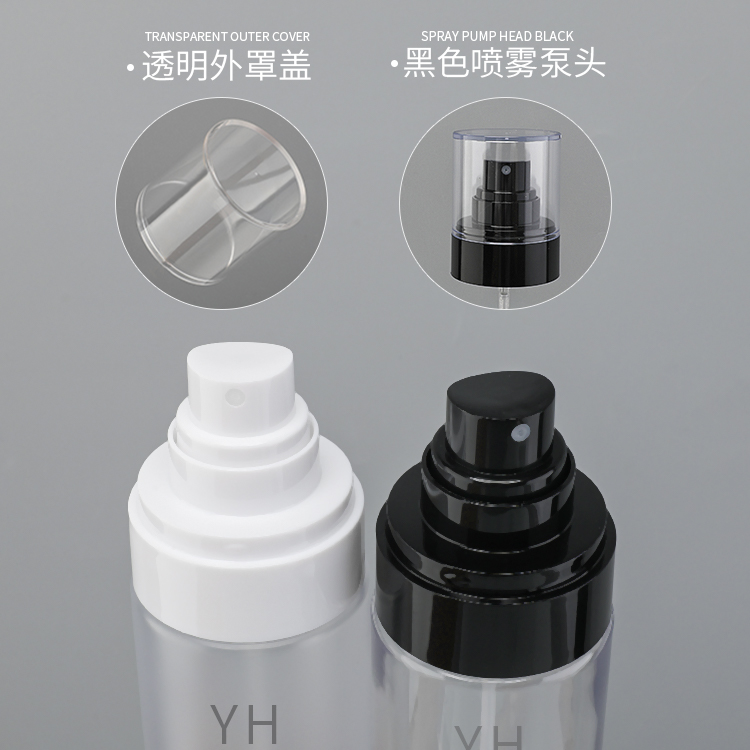 Бутылка 120ml 150ml брызг пластмассы округлой формы цилиндра для тонера сути