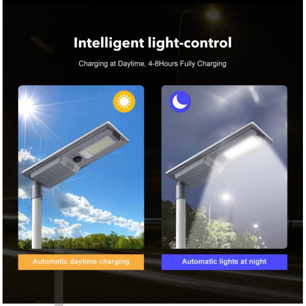 Good Quality Ip65 Waterproof Outdoor Road Light Smd Die-casting Aluminum 400w 600w All in One Led Solar Street Light