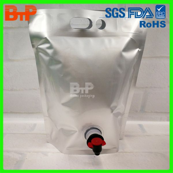 10L & 20L Aseptic BIB Bag in Box Aluminum Foil Beverage Pouch with Screw  or Tap Valve for Wine and Other Liquid Packaging