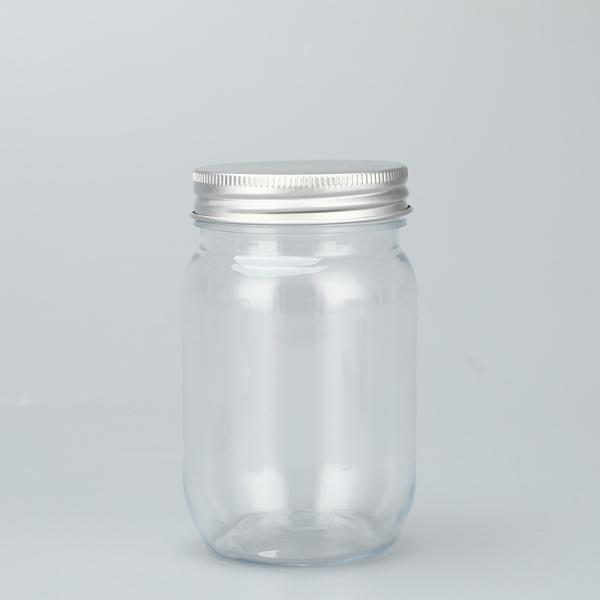 Containers en pot en plastique imprimés avec logo personnalisable avec couvercle