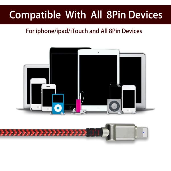 Super Long Fast Charging USB Cable For 5S Mobile Phone 2.1A Nylon Braided