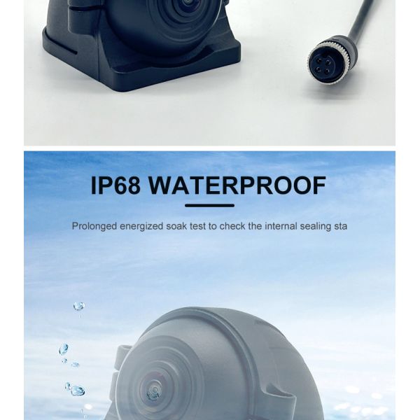Weatherproof Truck Blind Spot Camera for Commercial Vehicles with Easy Installation