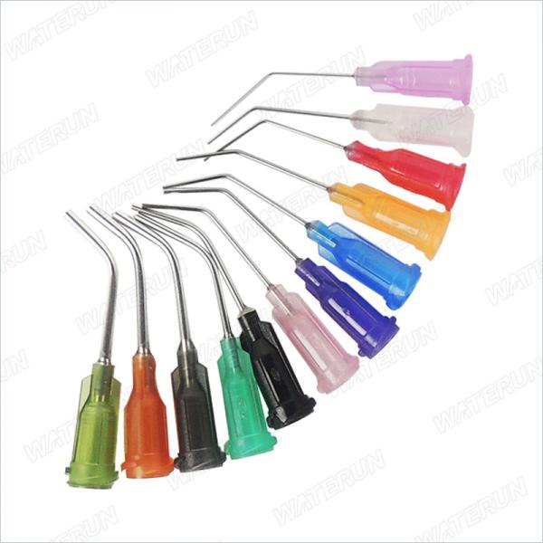Multicolor Flexible Syringe Tips 14G-34G , Practical Blunt Dispensing Needle