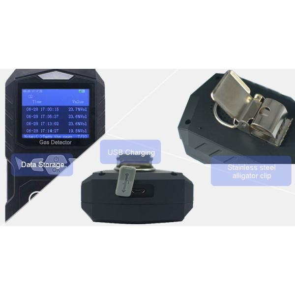 4 в 1 Handheld Multi сигнале тревоги голоса регистрации данных детектора газа 100PPM 1000PPM