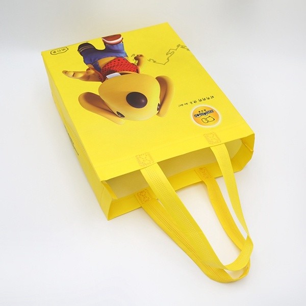 Popular recyclable custom printing grocery advertising gift shopping tote ultrasonic bags