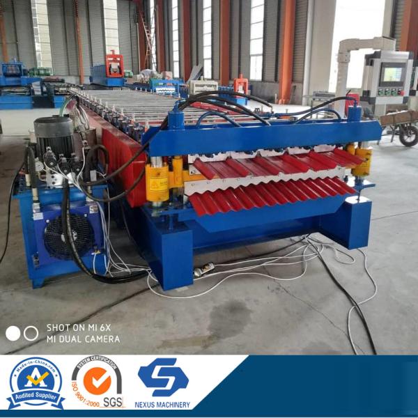                  2 in 1 Double Layer Steel Roof Sheet Roll Forming Machine Made for Nigeria Market             