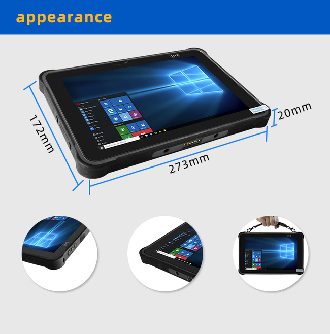 10.1 Inch Rugged Tablet PC for Maintenance Visits Equipment Checks and Service Records